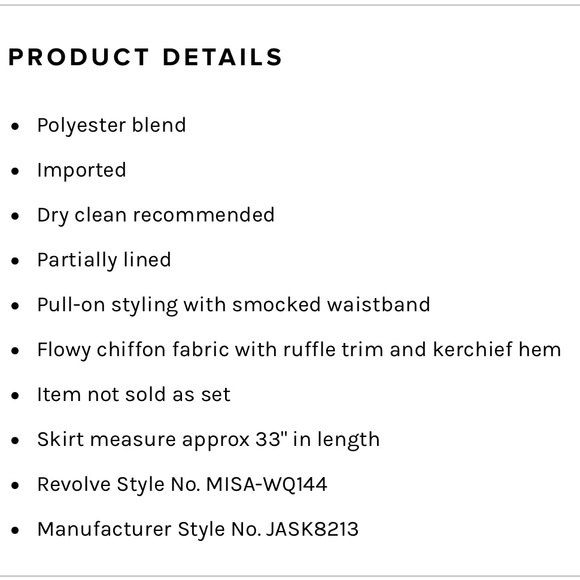 NWT Misa Skirt - Picture 4 of 7